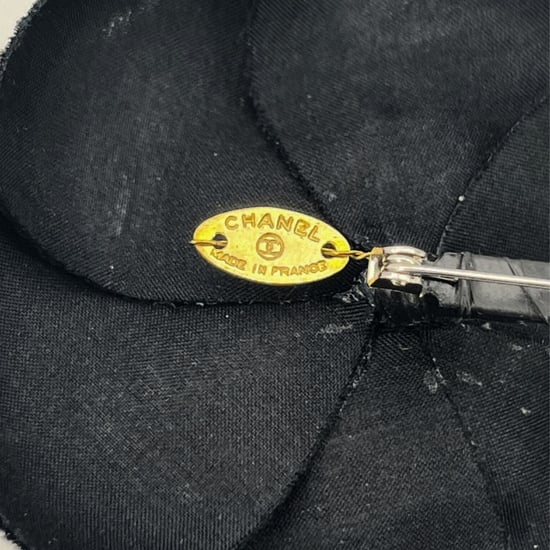 Chanel Vintage Stof Broche Camelia - Image 3