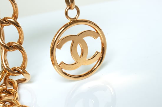 Chanel, verguld metalen 93 riem - ketting met CC-logo - Image 2