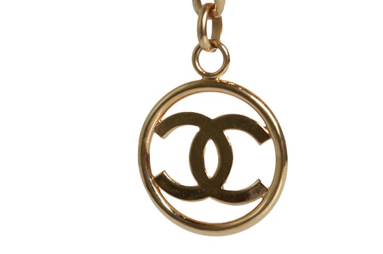 Chanel, verguld metalen 93 riem - ketting met CC-logo - Image 4