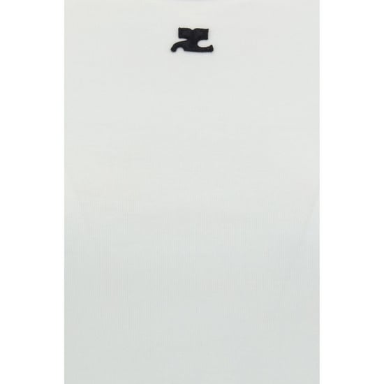 Courrèges Witte Katoenen T-Shirt - Image 5