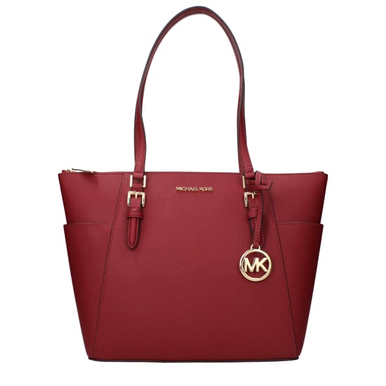 Michael Kors Rode Leren Schoudertas - Image 1