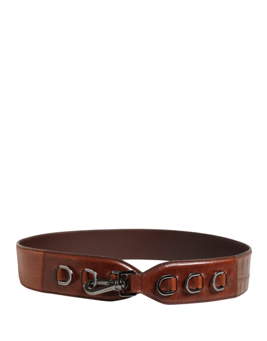 Dolce & Gabbana Bruine Paarden Velours Leren Tas Accessoire Schouderband - Image 6