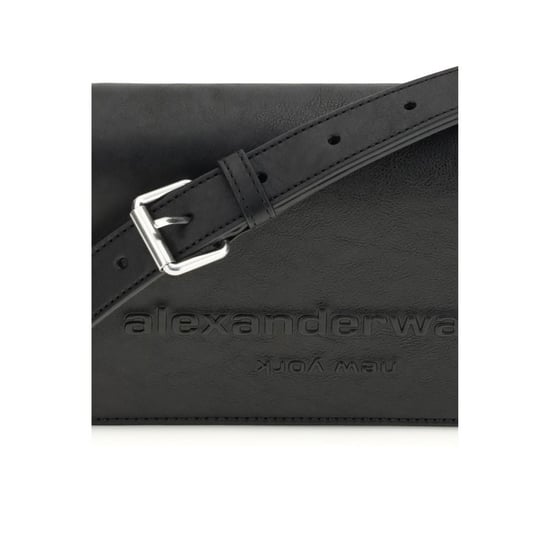 Alexander Wang Zwarte Kalfsleren Bos Taurus Schoudertas - Image 4