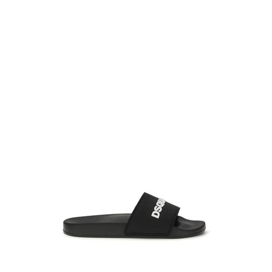 Dsquared² Zwarte Rubber Sandalen - Image 1