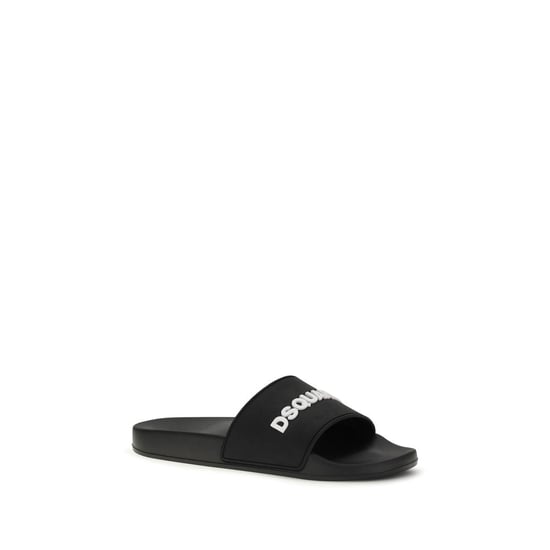 Dsquared² Zwarte Rubber Sandalen - Image 2