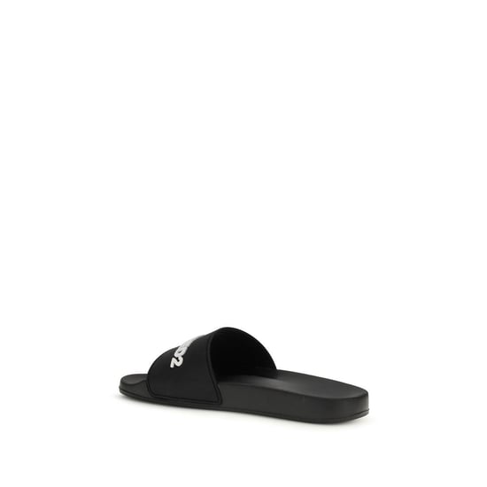 Dsquared² Zwarte Rubber Sandalen - Image 3