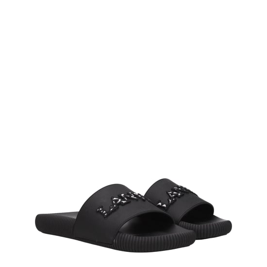 Lanvin Zwarte Katoenen Slippers - Image 2