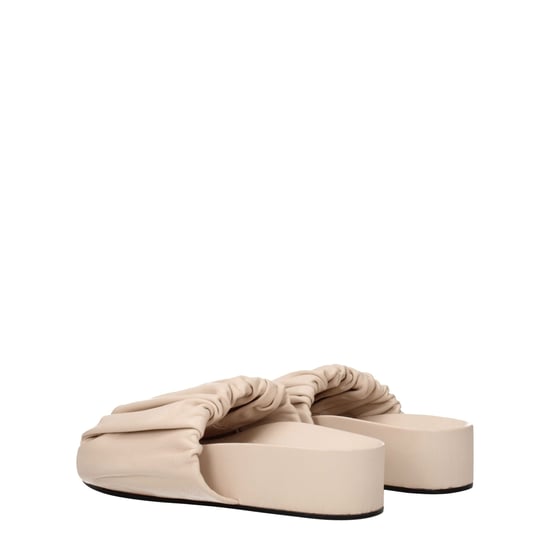 Jil Sander Roze Lederen Slippers - Image 4