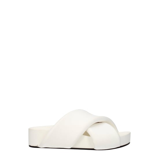 Jil Sander Blauwe Leren Slippers - Image 1