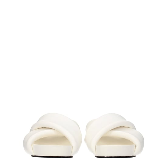 Jil Sander Blauwe Leren Slippers - Image 3