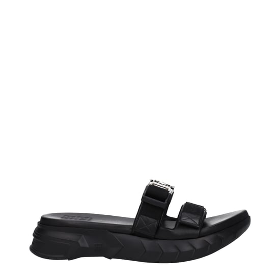Givenchy Zwarte Stoffen Slippers - Image 1
