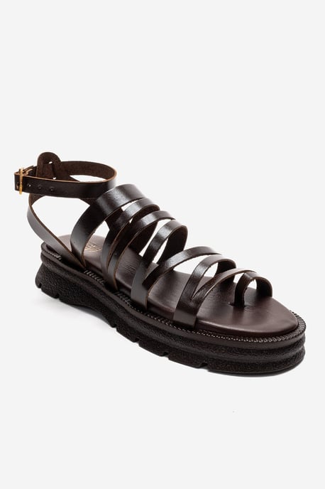 Pelsa Leren Multi Strap Sandaal - Image 3
