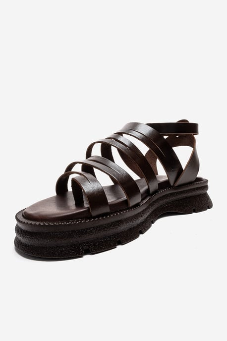 Pelsa Leren Multi Strap Sandaal - Image 6
