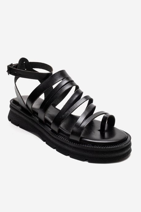 Pelsa Leren Multi Strap Sandaal - Image 3