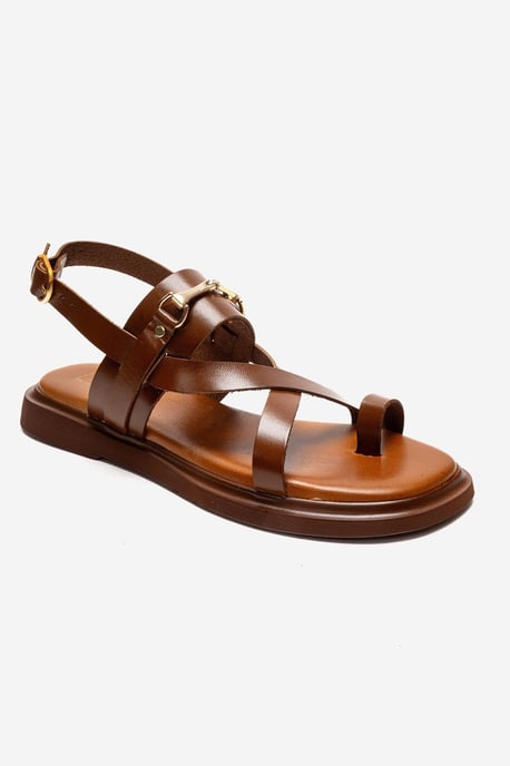 Fabiana Leren Teenslippers - Image 3