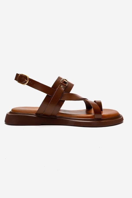 Fabiana Leren Teenslippers - Image 4
