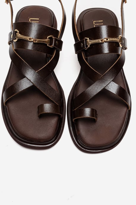 Fabiana Leren Teenslippers - Image 2