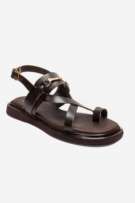 Fabiana Leren Teenslippers - Image 3
