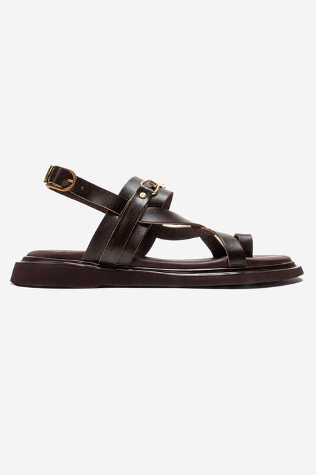 Fabiana Leren Teenslippers - Image 4