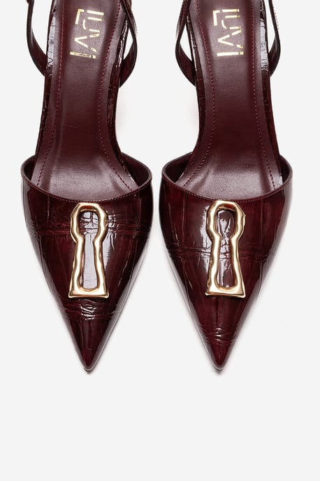 Yvella Gesp Spitse Neus Stiletto Pump - Image 2