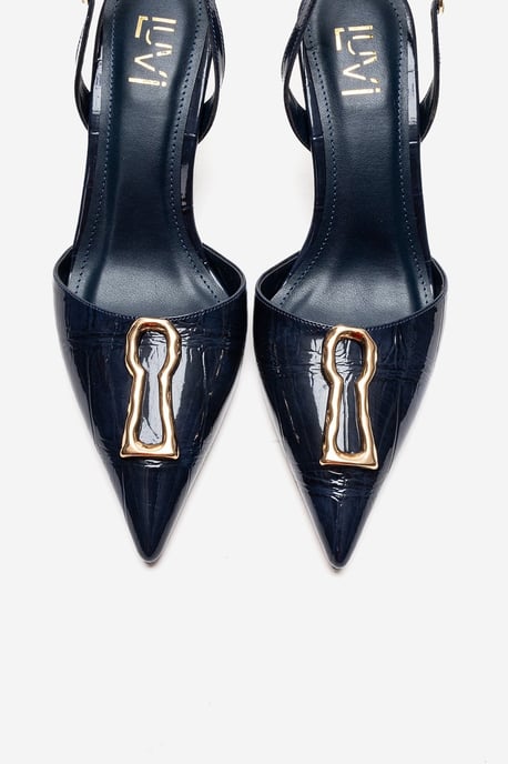 Yvella Gesp Spitse Neus Stiletto Pump - Image 2