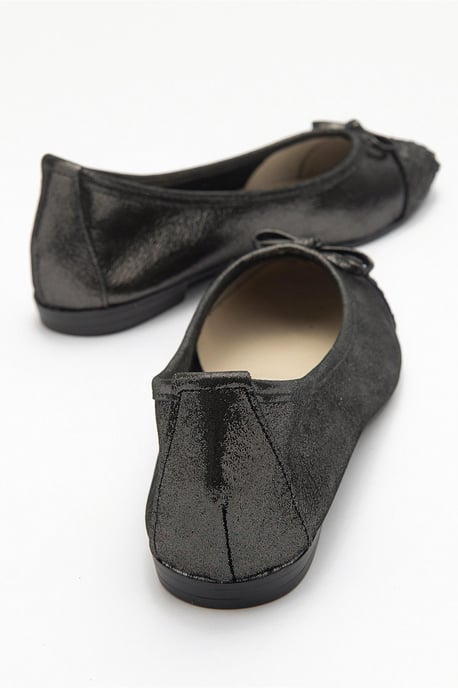 Copos Leren Strik Neus Ballerina - Image 4