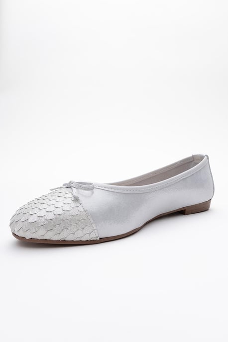 Copos Leren Strik Neus Ballerina - Image 4