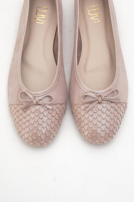Copos Leren Strik Neus Ballerina - Image 2