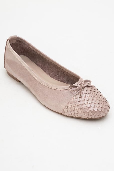 Copos Leren Strik Neus Ballerina - Image 3