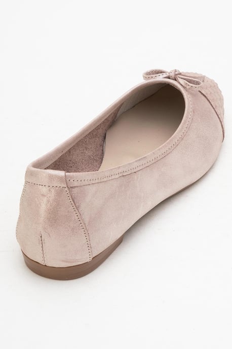 Copos Leren Strik Neus Ballerina - Image 5