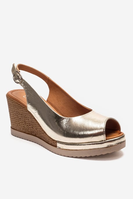 Helina Leren Wedge Sandaal - Image 3