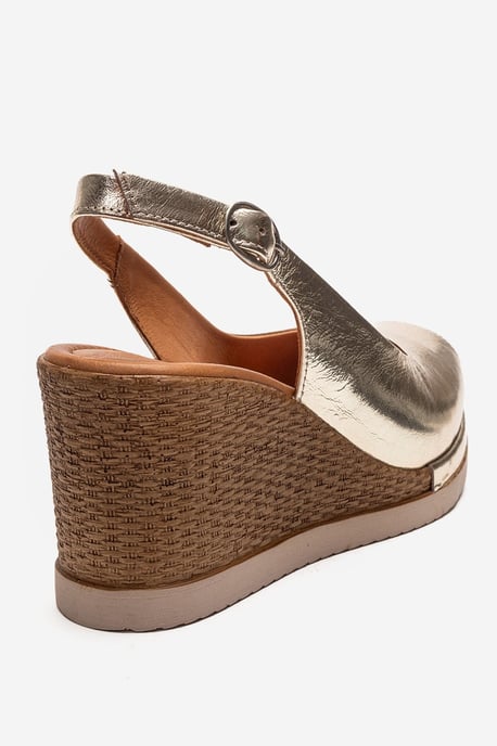 Helina Leren Wedge Sandaal - Image 5