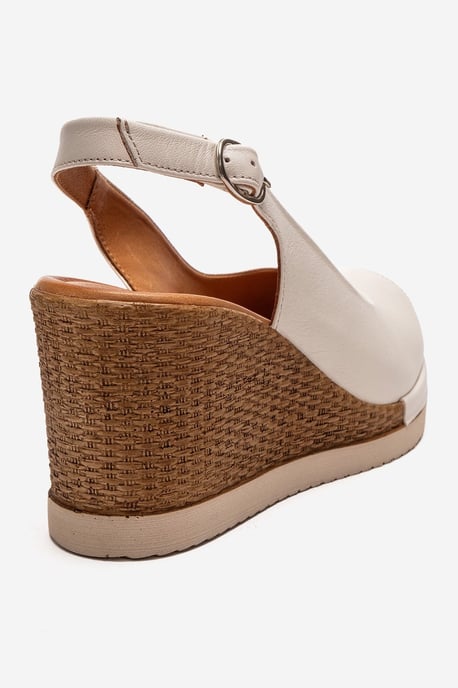 Helina Leren Wedge Sandaal - Image 5