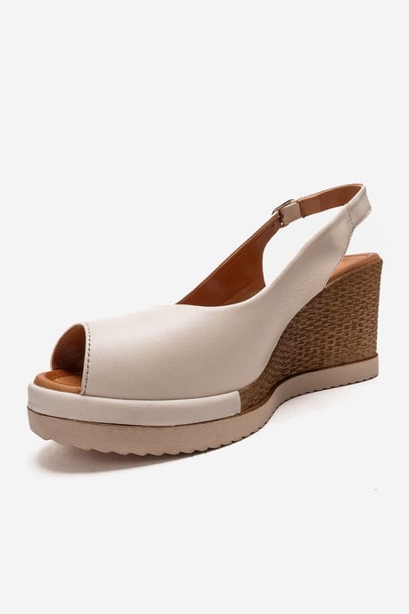 Helina Leren Wedge Sandaal - Image 6