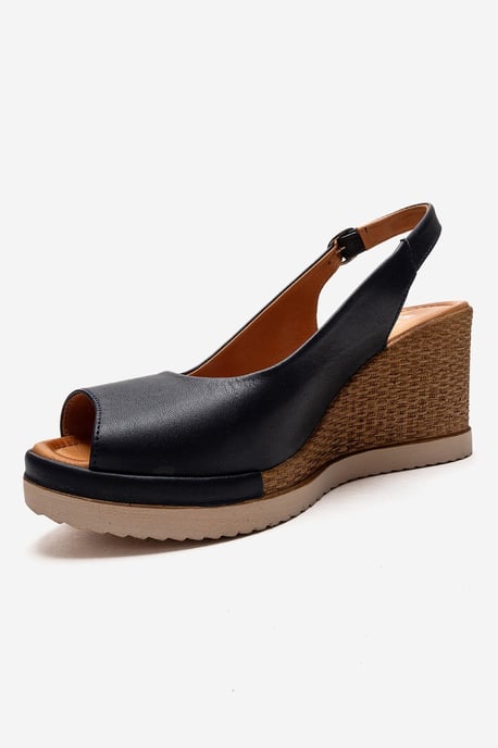 Helina Leren Wedge Sandaal - Image 6