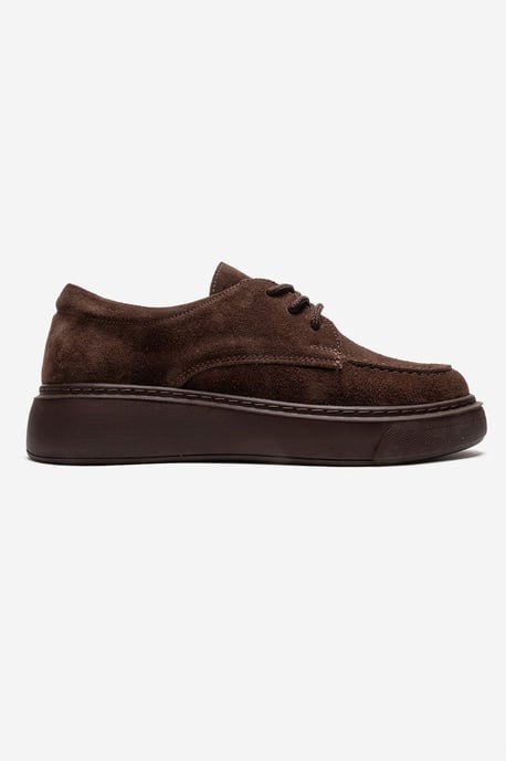 Mareon Leren Veterschoen Sneaker - Image 4