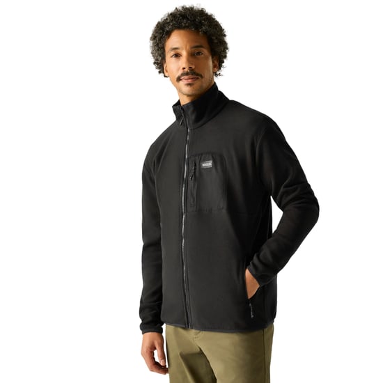 Regatta Heren Frankie Full Zip Fleecejack (Zwart) - Image 4