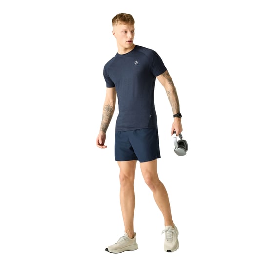 Dare 2B Heren Persist Marl T-shirt (Marine) - Image 3