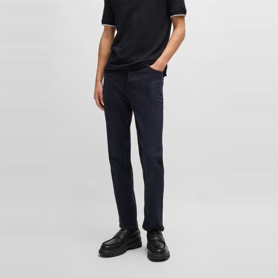 Heren Boss Tapered-Fit jeans in donkerblauw - Image 1