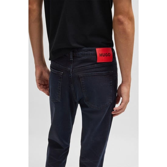 Heren Boss Tapered-Fit jeans in donkerblauw - Image 4