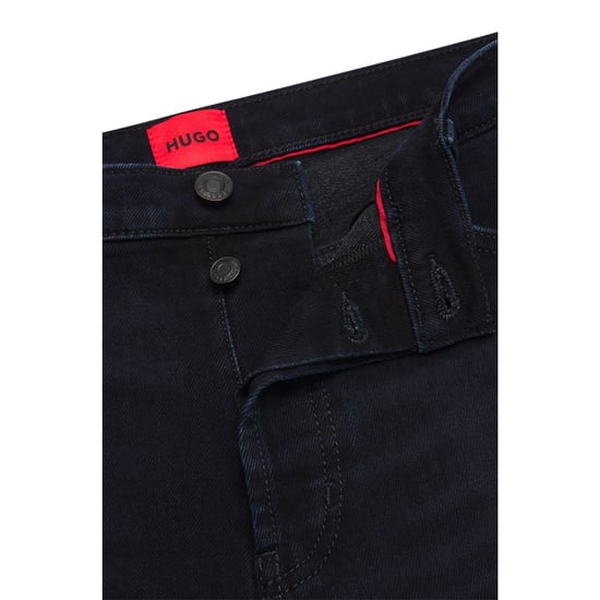 Heren Boss Tapered-Fit jeans in donkerblauw - Image 6