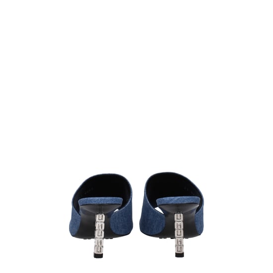 Givenchy Blauwe Stof Platform Sandalen - Image 5