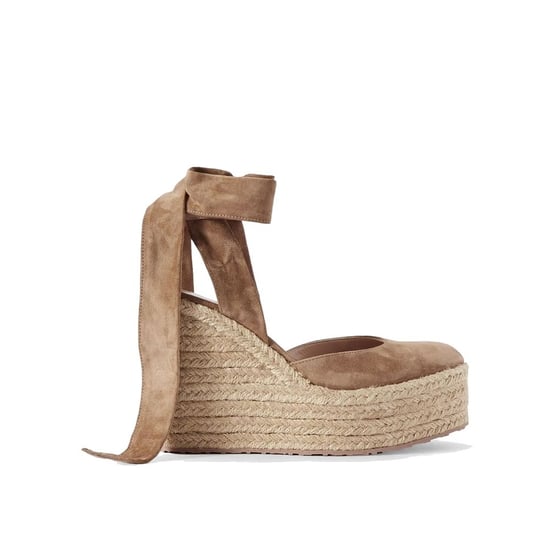 Gianvito Rossi Beige Kalfsleder Espadrilles - Image 1