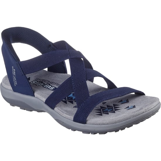 Skechers Reggae Slim Stretch Flex Dames Sandalen Navy - Image 1