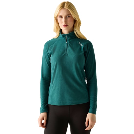 Regatta - Geweldige Outdoor Dames Montes Half Zip Fleece Top (Mediterraan groen) - Image 4
