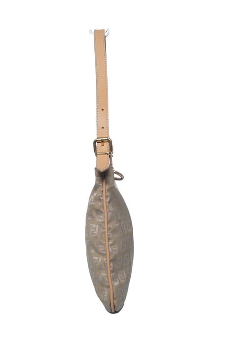 Fendi Zucchini FF Oyster schoudertas in beige - Image 5