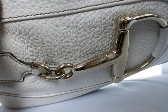 Gucci Hasler schoudertas met paardenbitmotief in het wit - Image 5