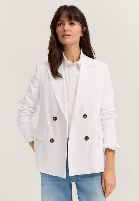 Bugatti Damen Blazer van linnenmix met reverskraag - Image 1