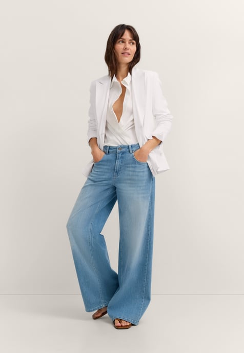 Bugatti Damen Blazer van linnenmix met reverskraag - Image 4