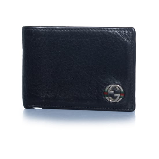 Gucci, zwarte leren portemonnee - Image 1